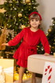 Anya és lánya ruha VSB VELVET RED