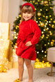 Anya és lánya ruha VSB VELVET RED