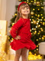 Anya és lánya ruha VSB VELVET RED