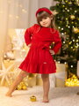 Anya és lánya ruha VSB VELVET RED