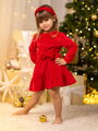 Anya és lánya ruha VSB VELVET RED