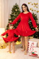 Anya és lánya ruha VSB VELVET RED