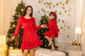 Anya és lánya ruha VSB VELVET RED