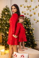 Anya és lánya ruha VSB VELVET RED