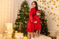 Anya és lánya ruha VSB VELVET RED