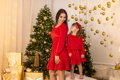 Anya és lánya ruha VSB VELVET RED
