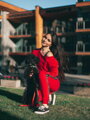 Női melegítő szett VSB -KATTY 02 PIROS