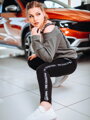 Női melegítő szett  VSB -KATTY COLOR 02 zöld+fekete