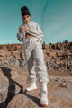 Női  oversize melegítő szett VSB SIMPLE gray 