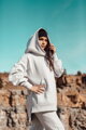 Női  oversize melegítő szett VSB SIMPLE gray 