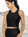 Női croptop VSB SIDESKIN fekete 