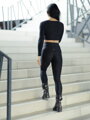 Modern női leggings VSB NEWSKIN black k 