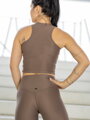 Minőségi női ujjatlan póló VSB SIDESKIN Brown