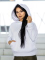 Oversize női kapucnis felső VSB SIDESKIN fehér