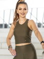 Divatos női VSB szett SIDESKIN khaki