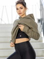 Kényelmes női felső VSB SIDESKIN khaki