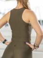Croptop női VSB SIDESKIN khaki