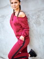 Női melegítő szett VSB-ZARA 03 Claret