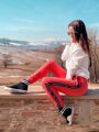 Női melegítő szett VSB -KATTY COLOR 02 krém + salmon