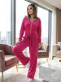 Velúr női VSB NORA szett HOT PINK színben
