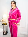 VSB NORA rövid cipzáras felső kapucnival HOT PINK rózsaszínben 
