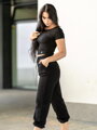 Női VSB PATTY crop-top fekete