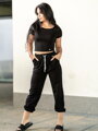 Női VSB PATTY crop-top fekete