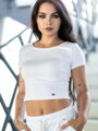 VSB PATTY crop-top gyönyörű fehér színben 