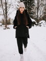 Női oversize melegítő szett VSB SIMPLE fekete
