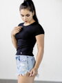 Dámsky krátky VSB LENA CROPTOP čierny