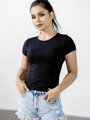 Női rövid VSB LENA CROPTOP fekete