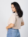 Oversize croptop VSB LILLY v béžovej farbe