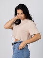 Oversize croptop VSB LILLY v béžovej farbe