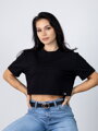 Čierny oversize VSB LILLY croptop 