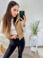 Csokoládé színű női rövid mellény
