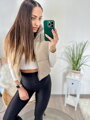 Športová dámska vesta latte 