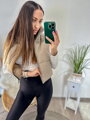 Športová dámska vesta latte 