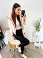 Stílusos női croptop mellény lazac színű