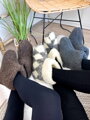 Úžasné papuče z ovčej vlny:)) teplučké:)) model 26 sivé
