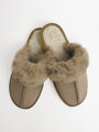 Zateplené zatvorené papuče s kožušinou model 112
