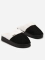 Modern fekete bélelt papucs hölgyeknek C62-38