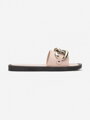Női gumi flip-flop arany felrakással HM3005 pink