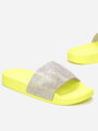 Kényelmes női strandpapucs PM1068 sárga