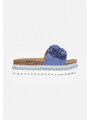Női platform papucs A14 BLUE 