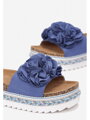Női platform papucs A14 BLUE 