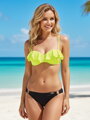 Csodás női bikini CARMEN-GF,02 C/B neon-sárga-fekete