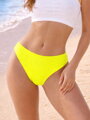 Dámske plavkové nohavičky s vysokým pásom VSB MALTA neón-žlté