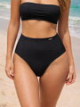 Dámske plavkové nohavičky s vysokým pásom VSB OMAN čierne