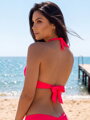 Női fürdőruha felső VSB TENERIFE neon-piros
