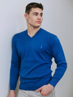 Pánsky sveter N15 v kráľovsky modrej farbe 